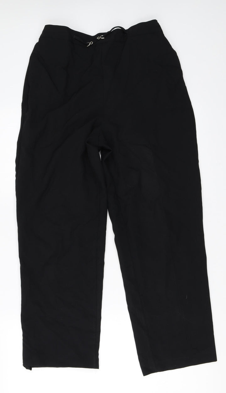 BHS Womens Black Trousers Size 12 L26 in