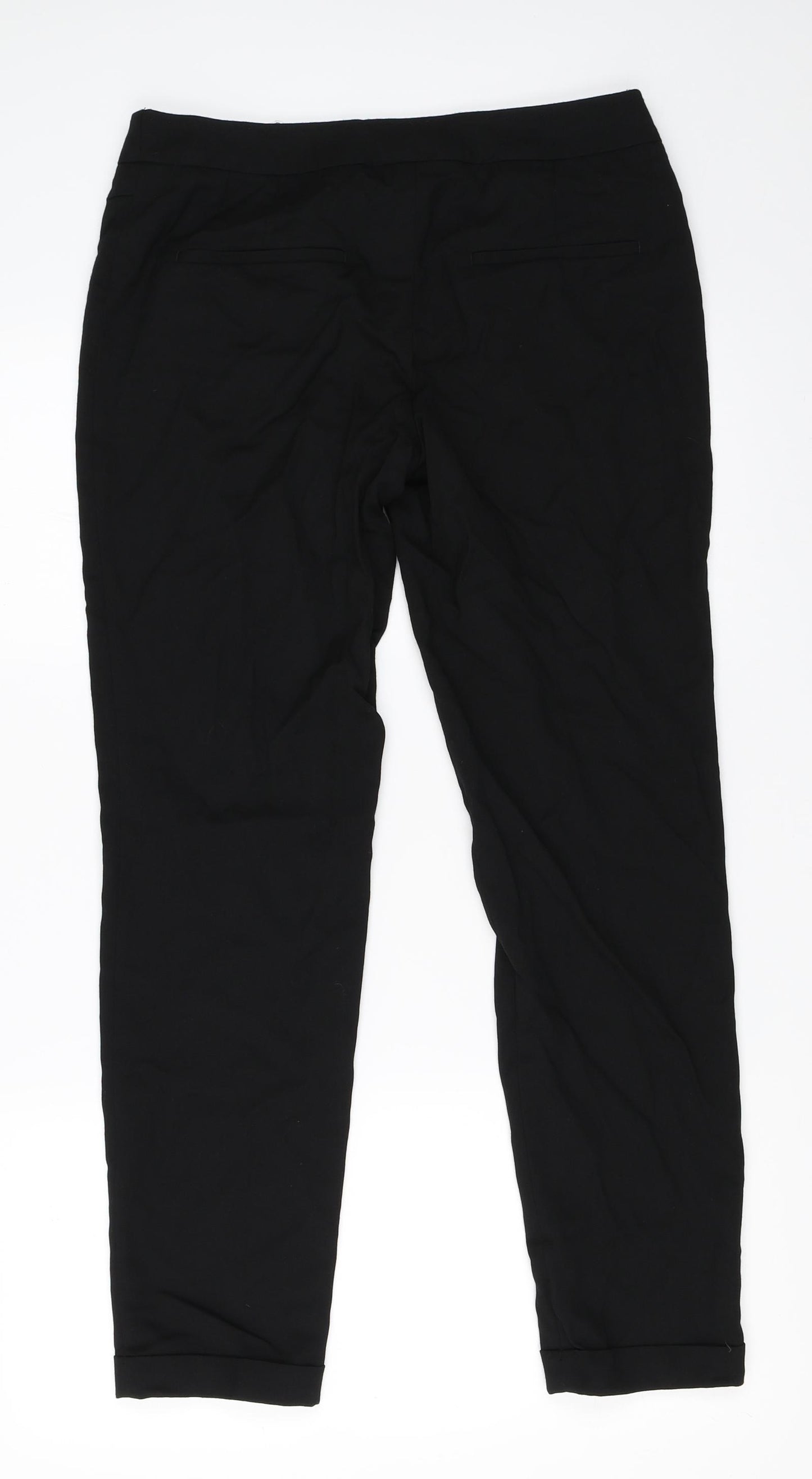 NEXT Womens Black   Trousers  Size 10 L28.5 in