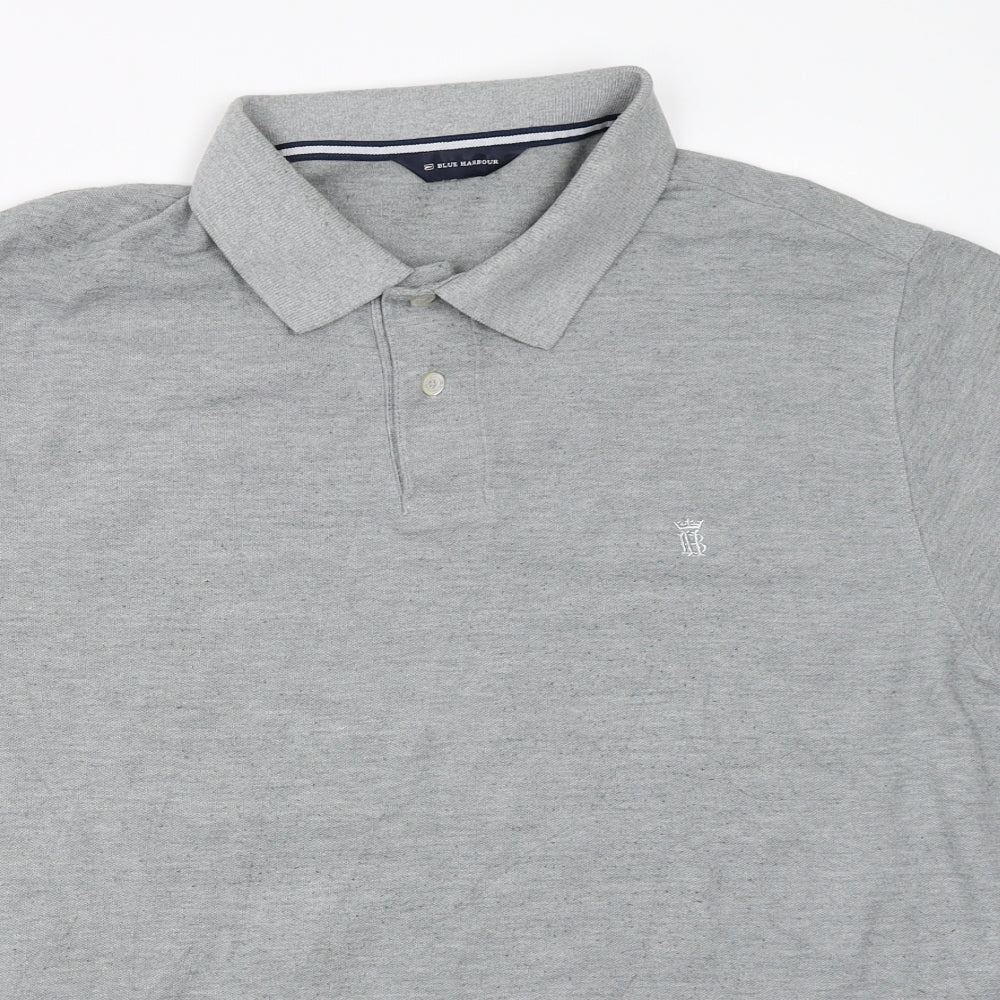 Blue Harbour Mens Grey    Polo Size L