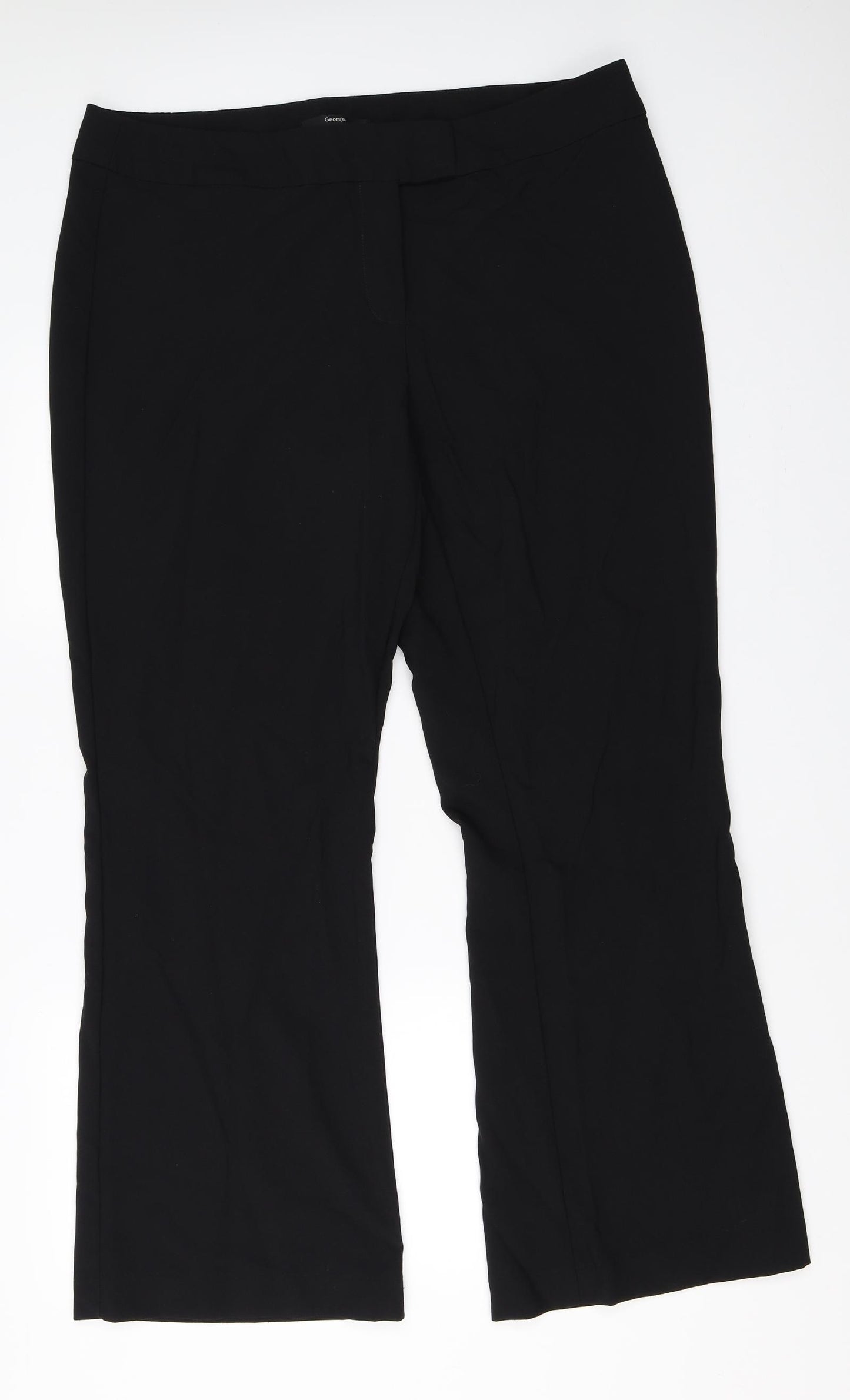 George Womens Black   Trousers  Size 18 L30.5 in