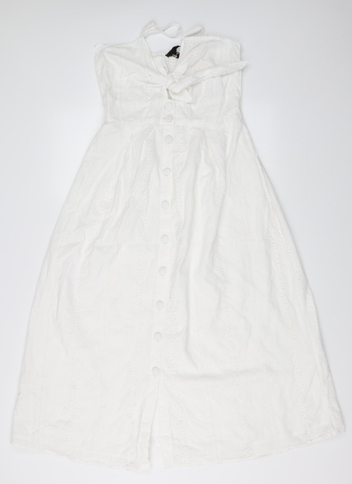 QED London Womens White   Fit & Flare  Size 12