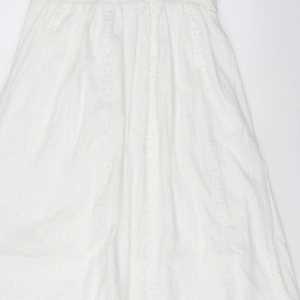 QED London Womens White   Fit & Flare  Size 12