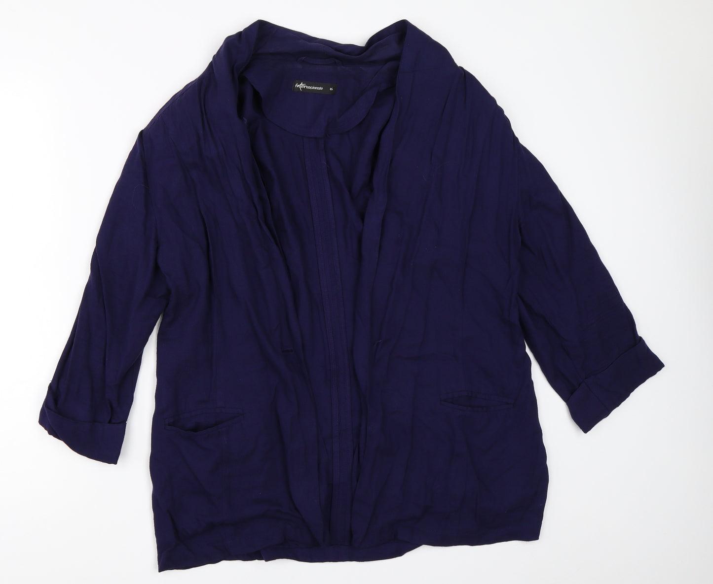 Internationale Womens Blue   Jacket  Size 16