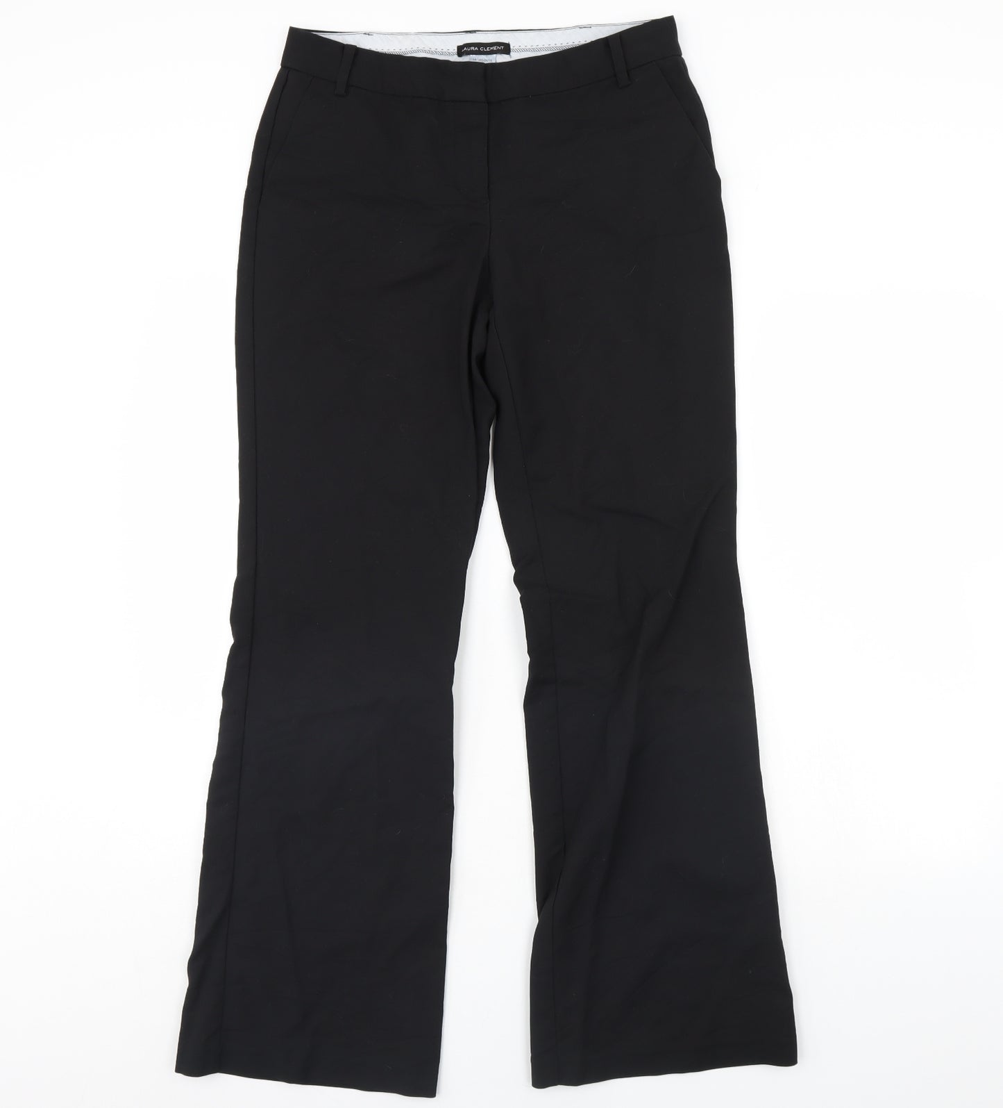Laura Clement Womens Black   Dress Pants Trousers Size 12 L30 in
