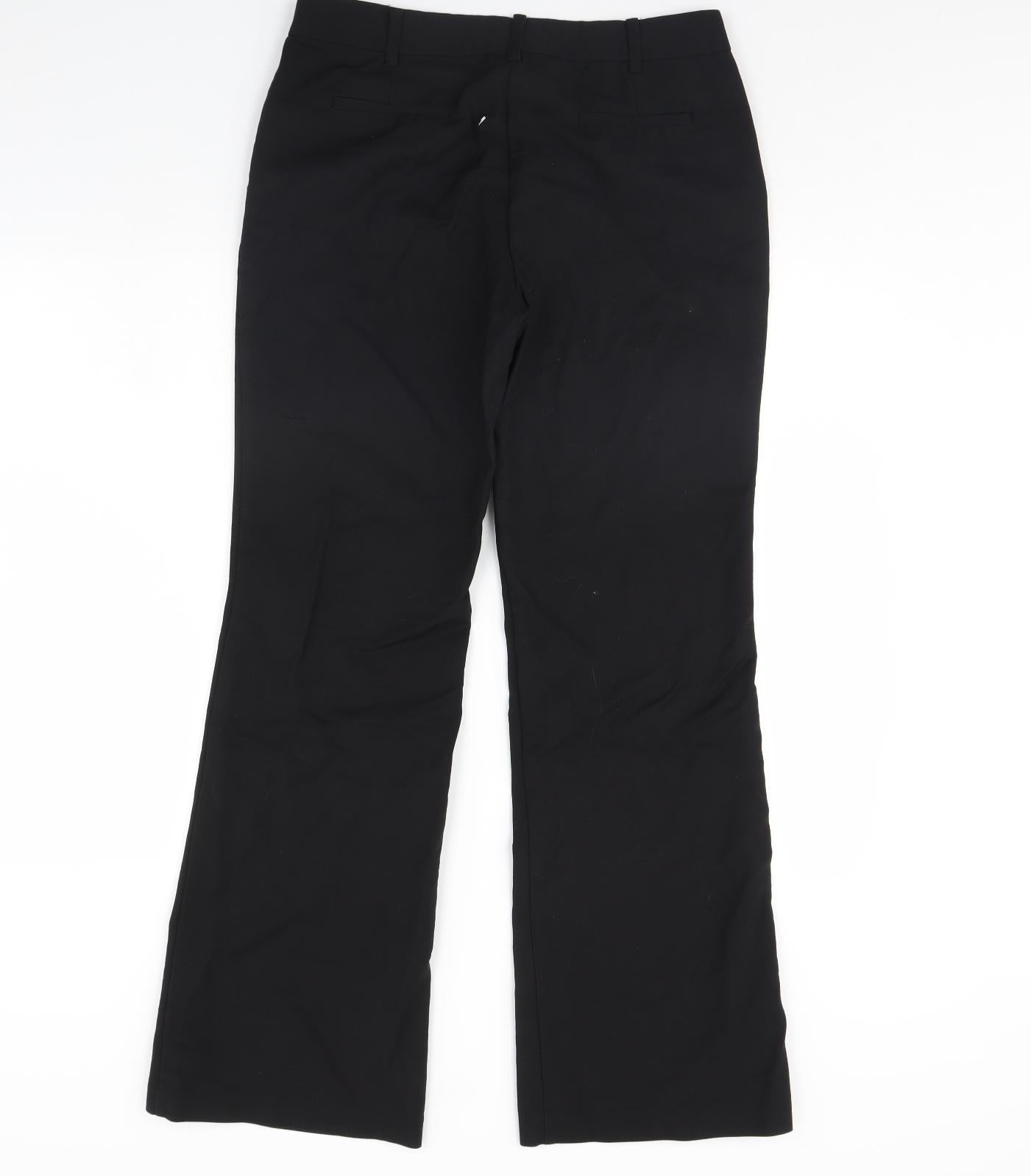 Laura Clement Womens Black   Dress Pants Trousers Size 12 L30 in