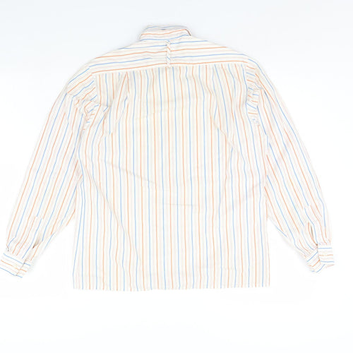 NEXT Womens Ivory Striped  Basic Button-Up Size 12