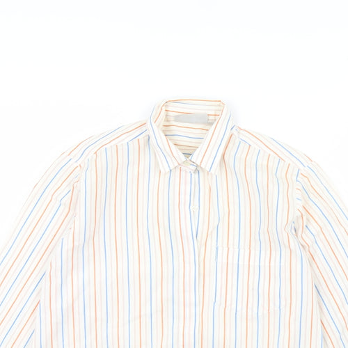 NEXT Womens Ivory Striped  Basic Button-Up Size 12