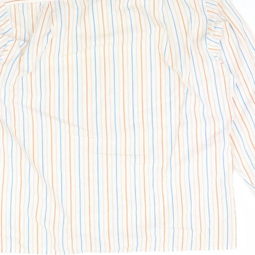 NEXT Womens Ivory Striped  Basic Button-Up Size 12
