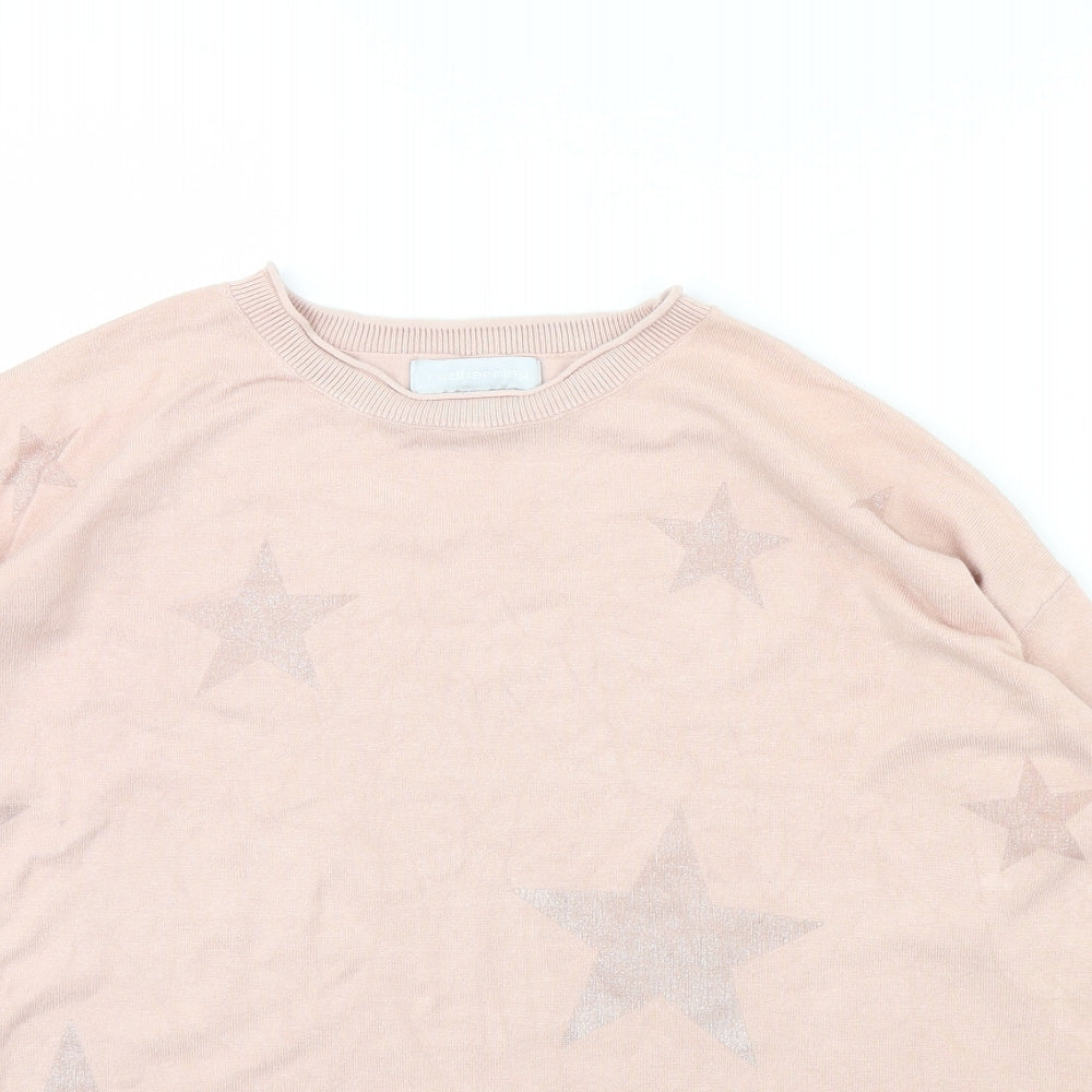 Red Herring Womens Pink   Pullover Jumper Size 8  - Star