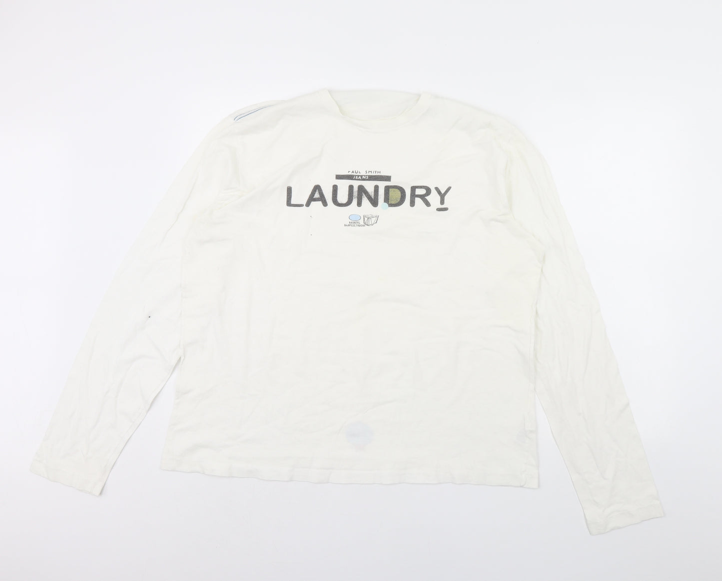 Paul Smith Mens White    T-Shirt Size 2XL