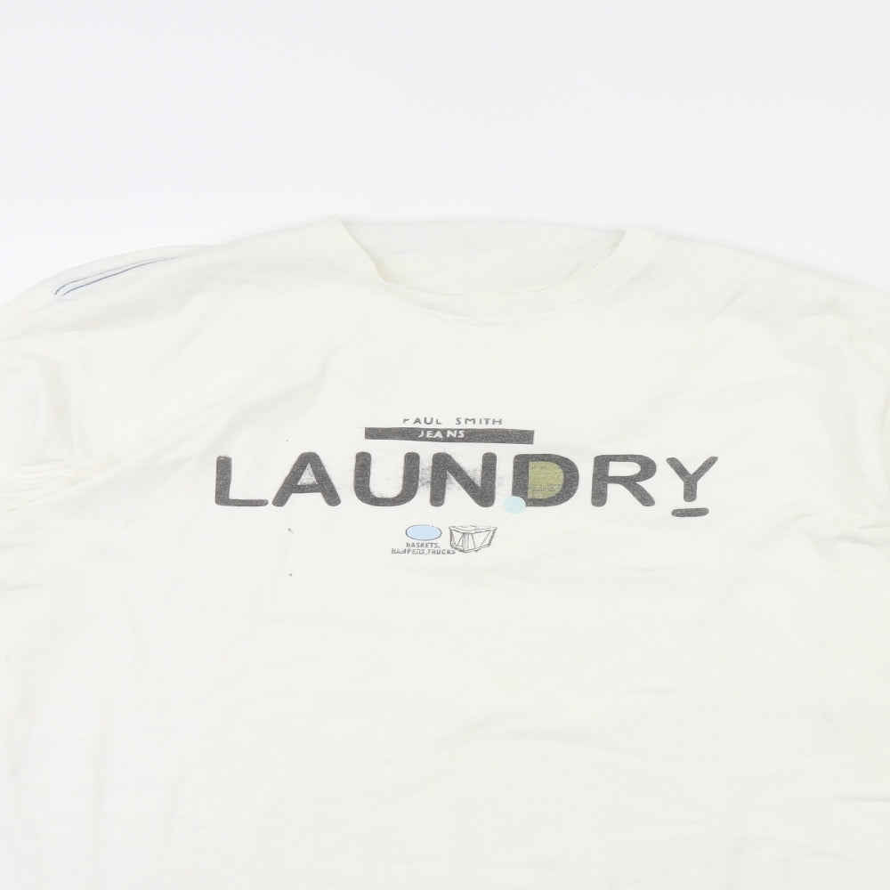 Paul Smith Mens White    T-Shirt Size 2XL