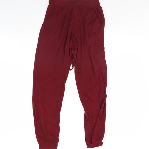 Primark Womens Red   Trousers  Size 6 L28 in