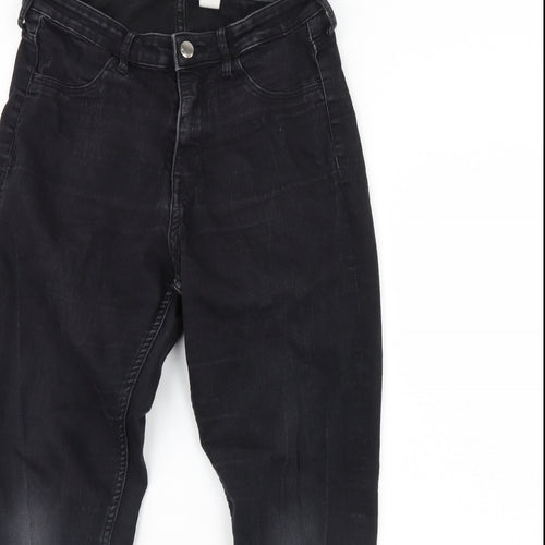 Preworn Womens Black  Denim Skinny Jeans Size 30 in L28 in