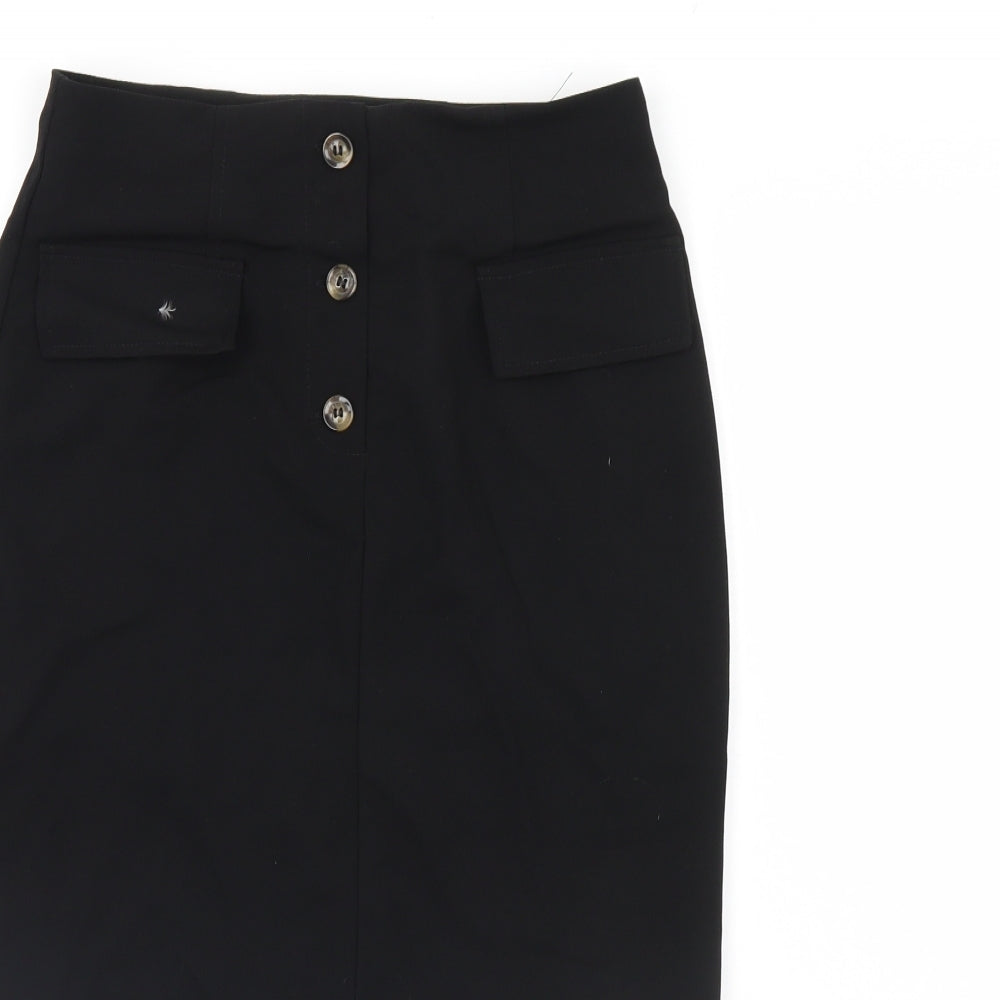 Papaya Womens Black   Straight & Pencil Skirt Size 8