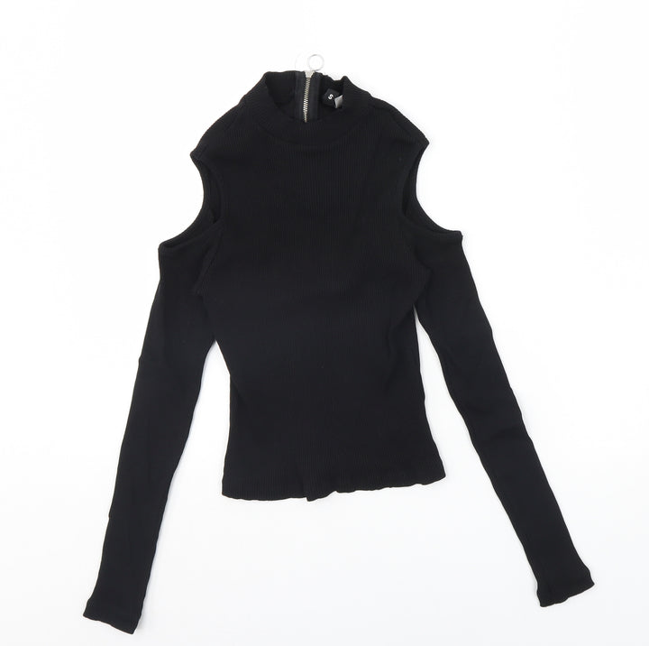 Divided Womens Black   Pullover Jumper Size S