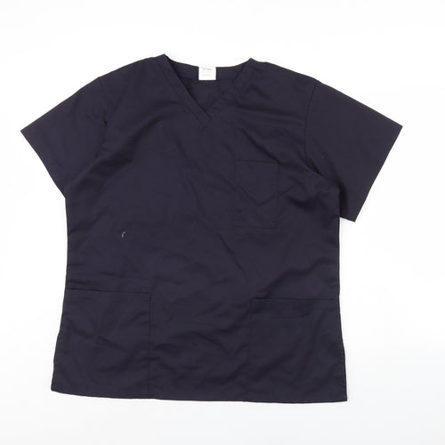 Alexander Womens Blue   Basic T-Shirt Size L  - Workwear