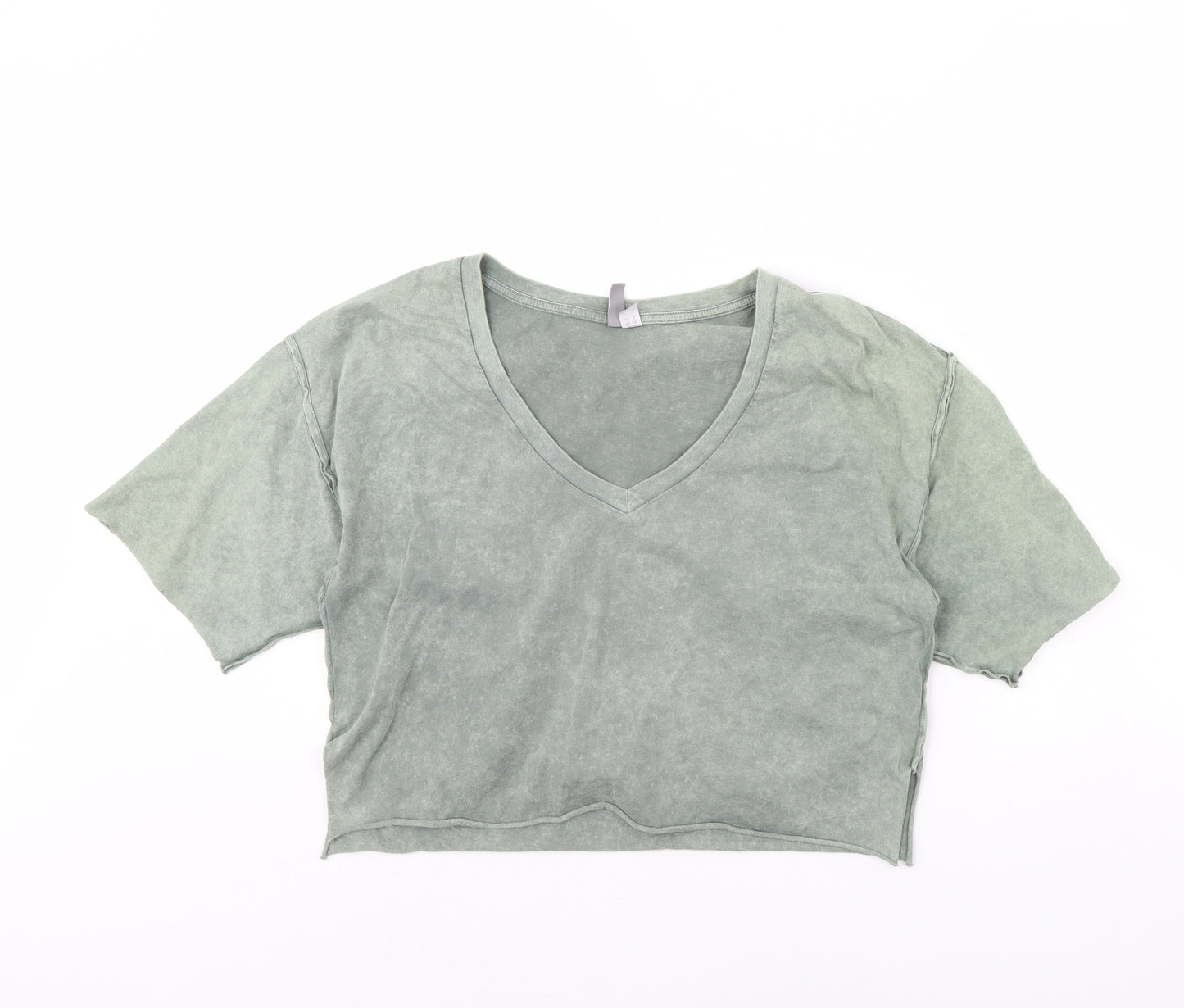 ASOS Womens Green   Cropped T-Shirt Size 10