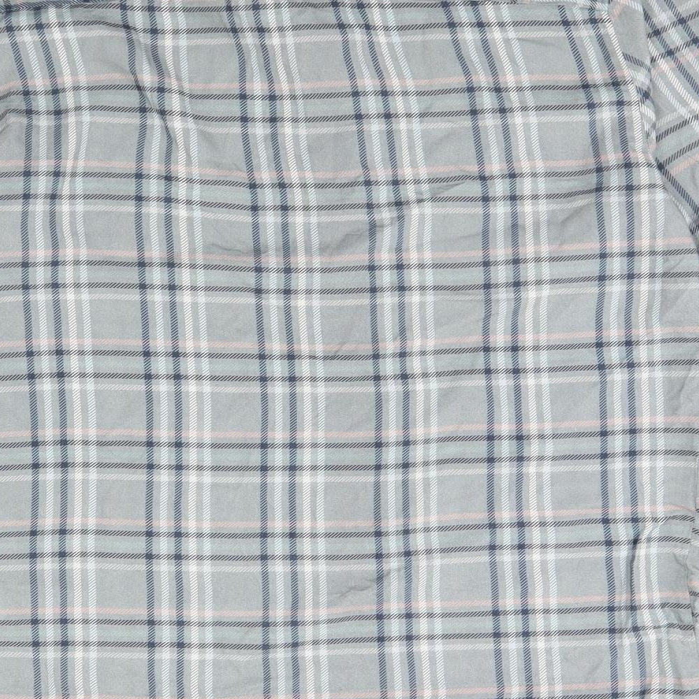 Topman Mens Grey Check   Dress Shirt Size M