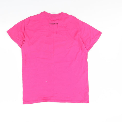 Gildan Womens Pink   Basic T-Shirt Size M  - Lewis capaldi