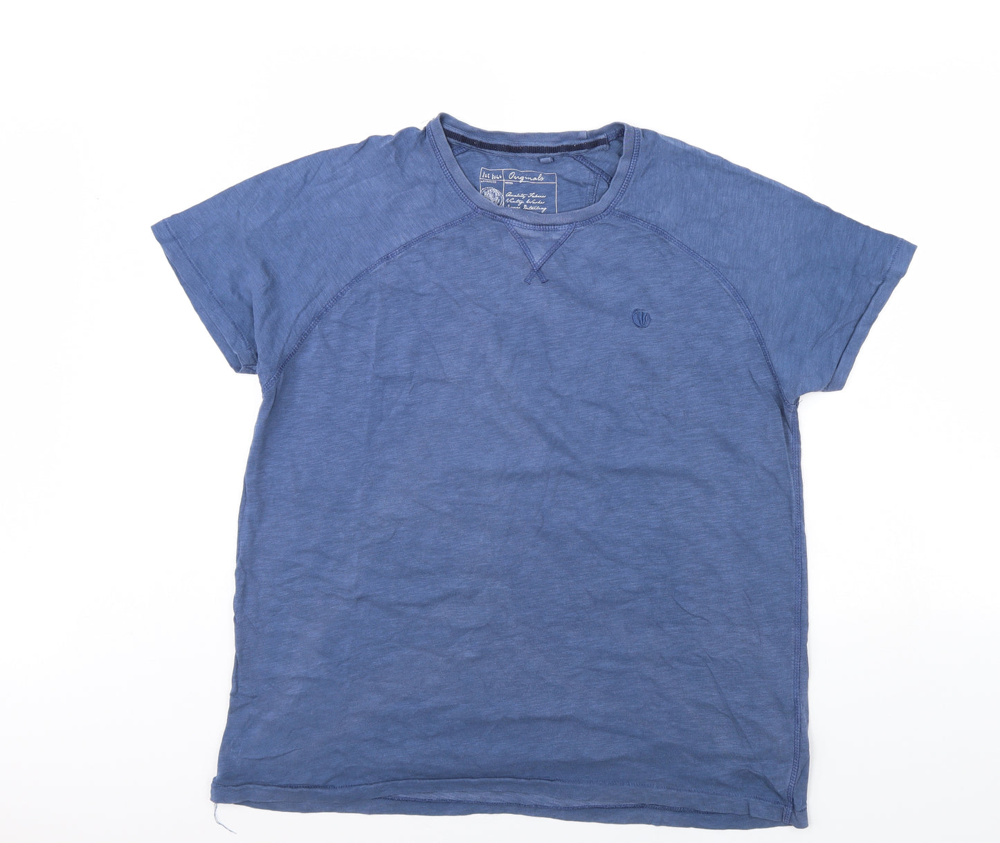 Fat Face Mens Blue    T-Shirt Size L