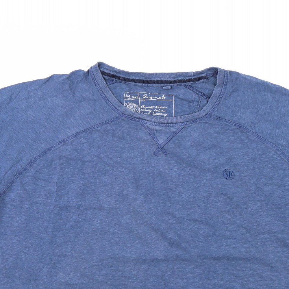 Fat Face Mens Blue    T-Shirt Size L