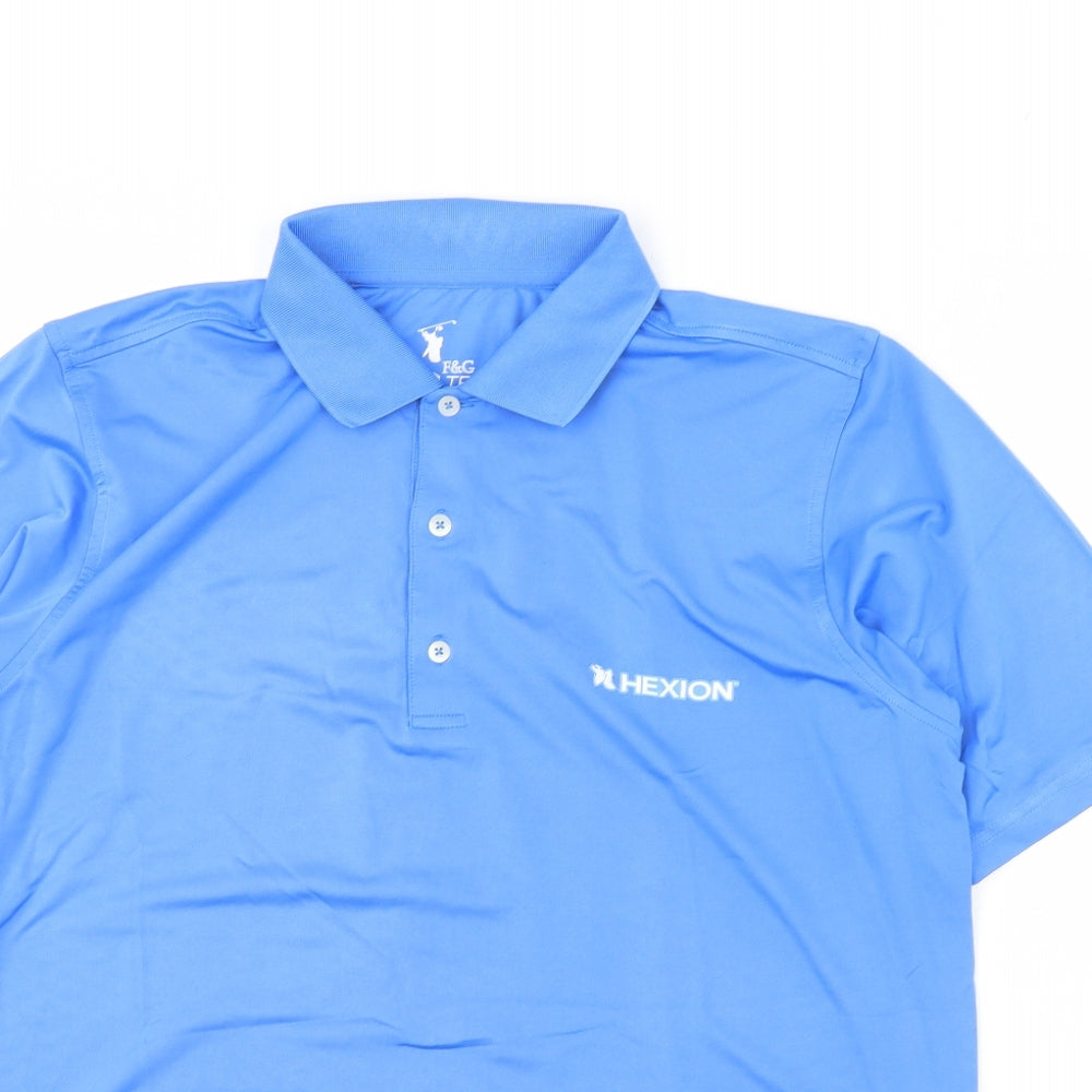 F&G Girls Blue   Basic Polo Size M