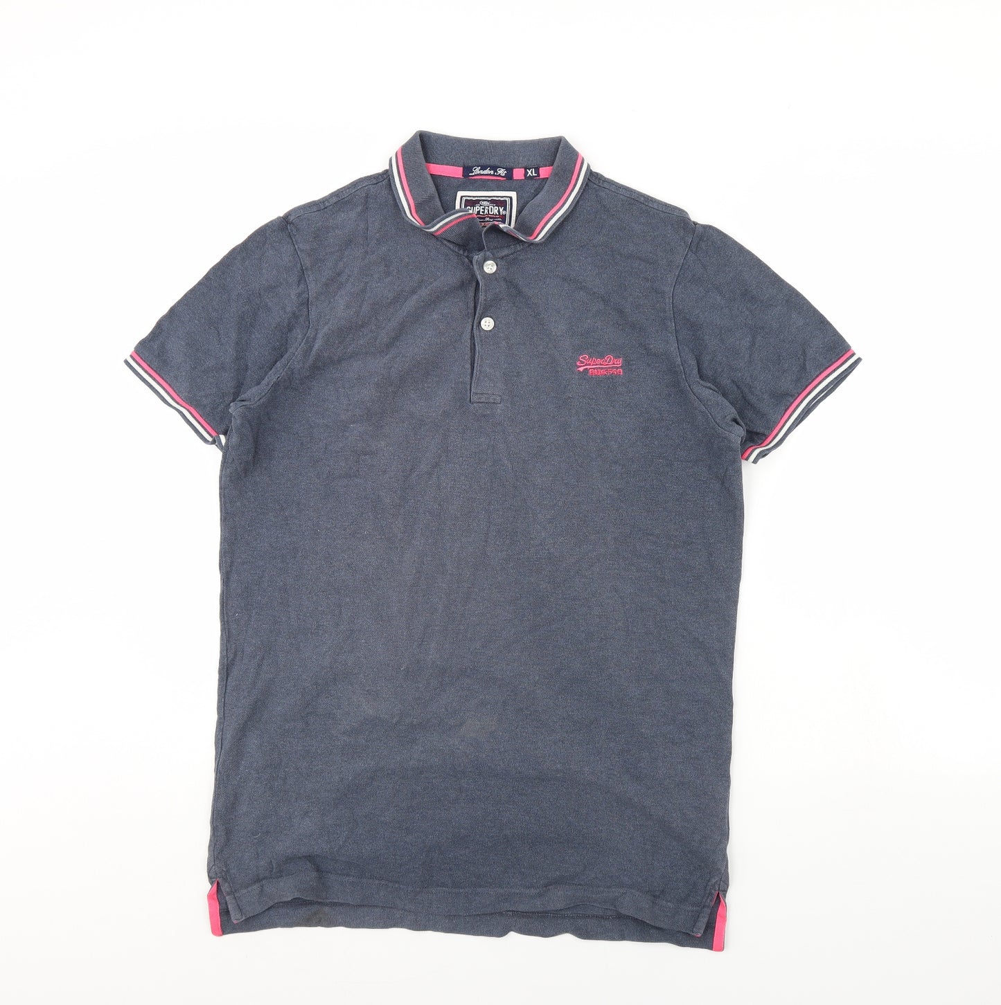 Superdry Mens Blue    Polo Size XL