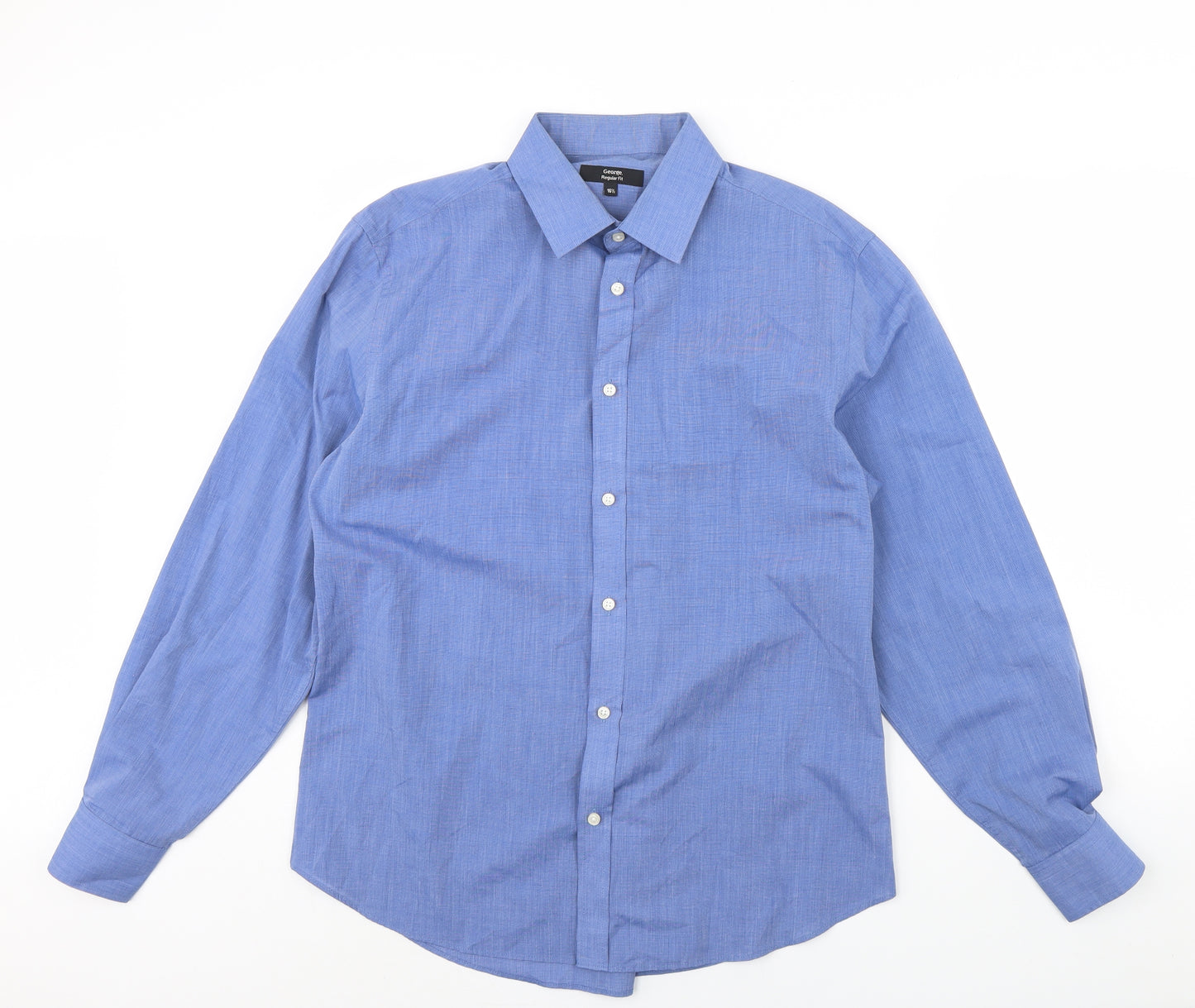 George Mens Blue    Dress Shirt Size 16