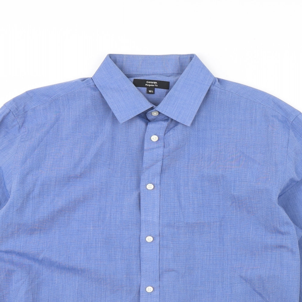 George Mens Blue    Dress Shirt Size 16