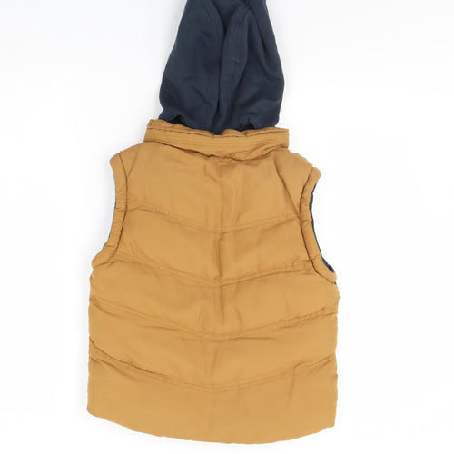 Rebel Boys Brown   Gilet Jacket Size 9 Years