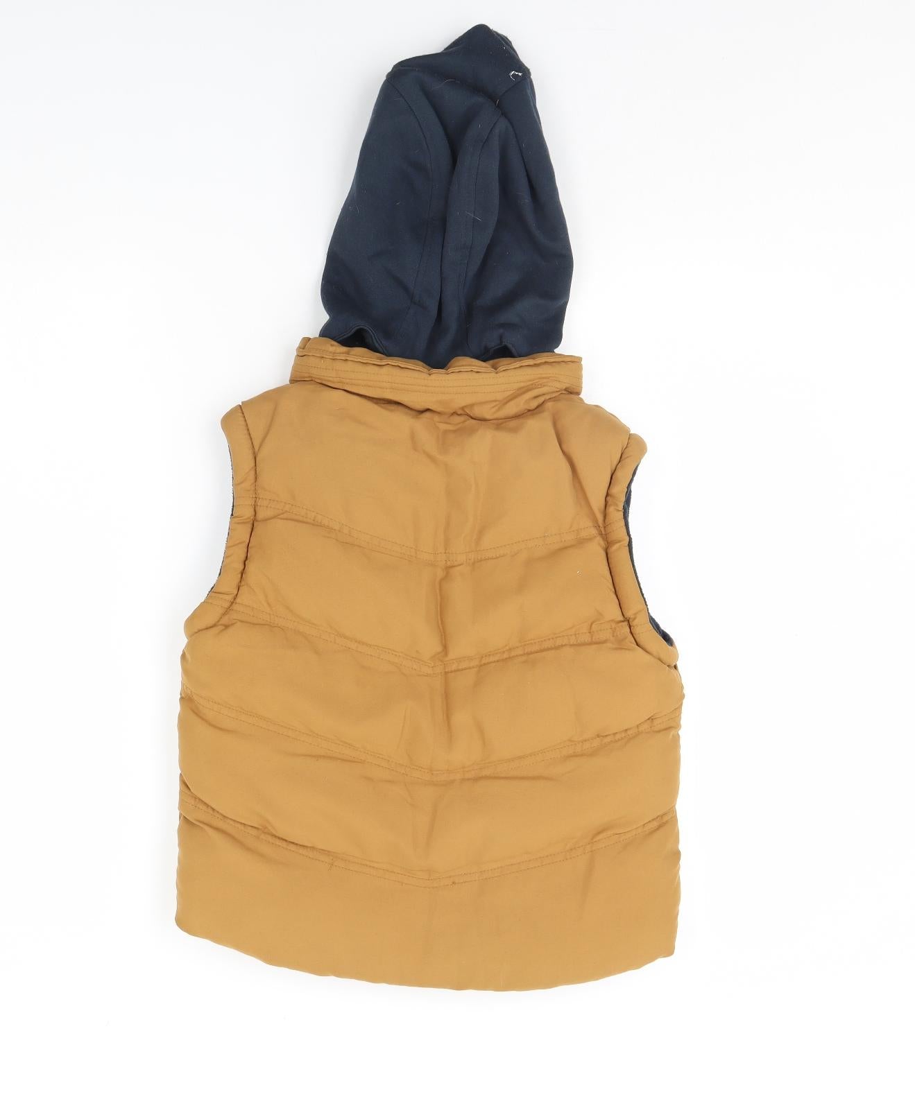 Rebel Boys Brown   Gilet Jacket Size 9 Years