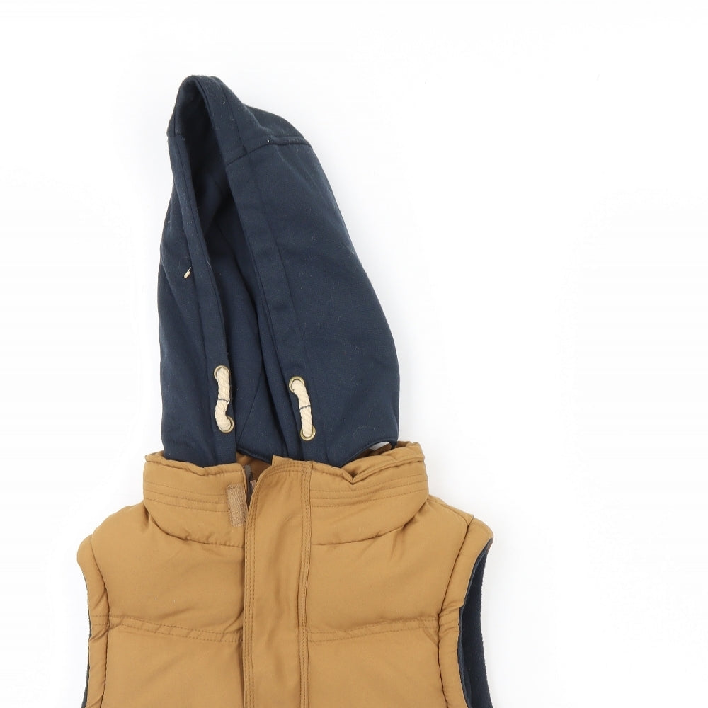 Rebel Boys Brown   Gilet Jacket Size 9 Years