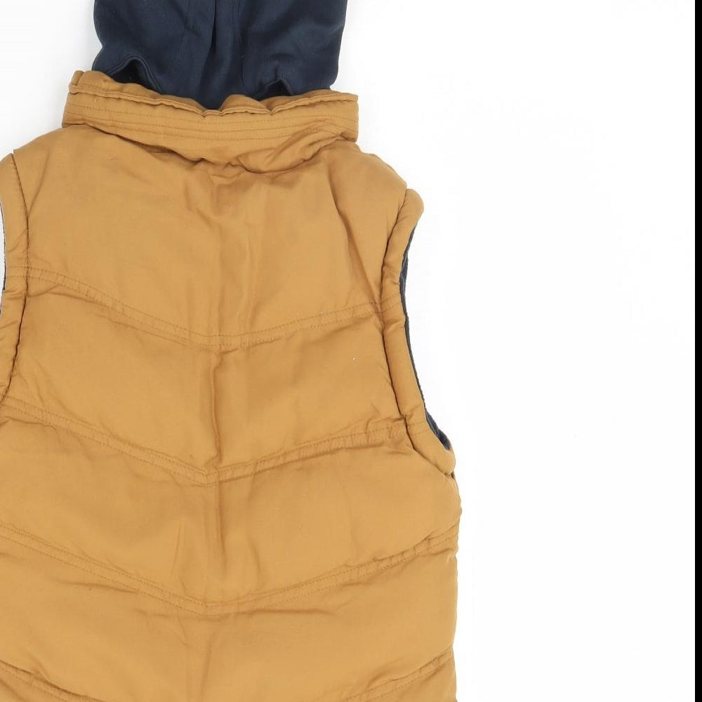 Rebel Boys Brown   Gilet Jacket Size 9 Years