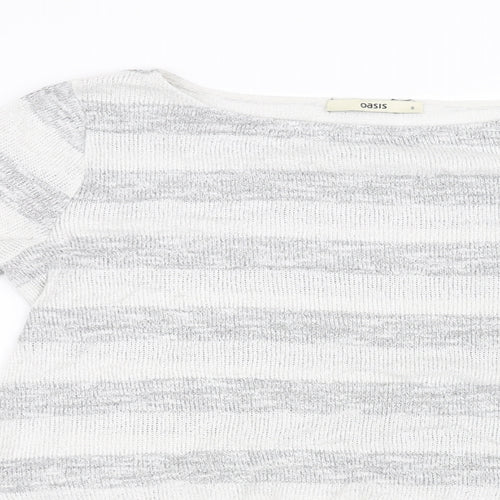 Oasis Womens Grey   Pullover Sweatshirt Size S