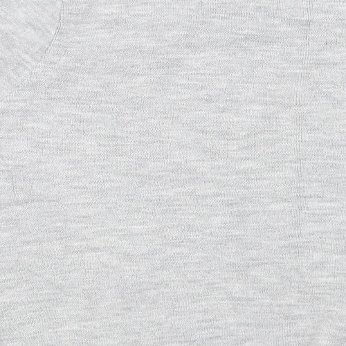 Autonomy Womens Grey Floral  Wrap Sweatshirt Size L