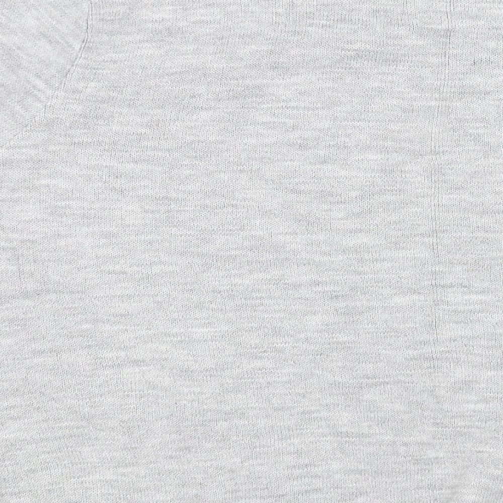 Autonomy Womens Grey Floral  Wrap Sweatshirt Size L