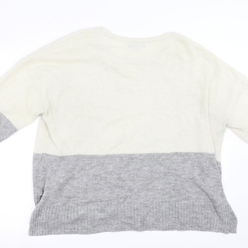 New Look Womens Grey   Pullover Sweatshirt Size L