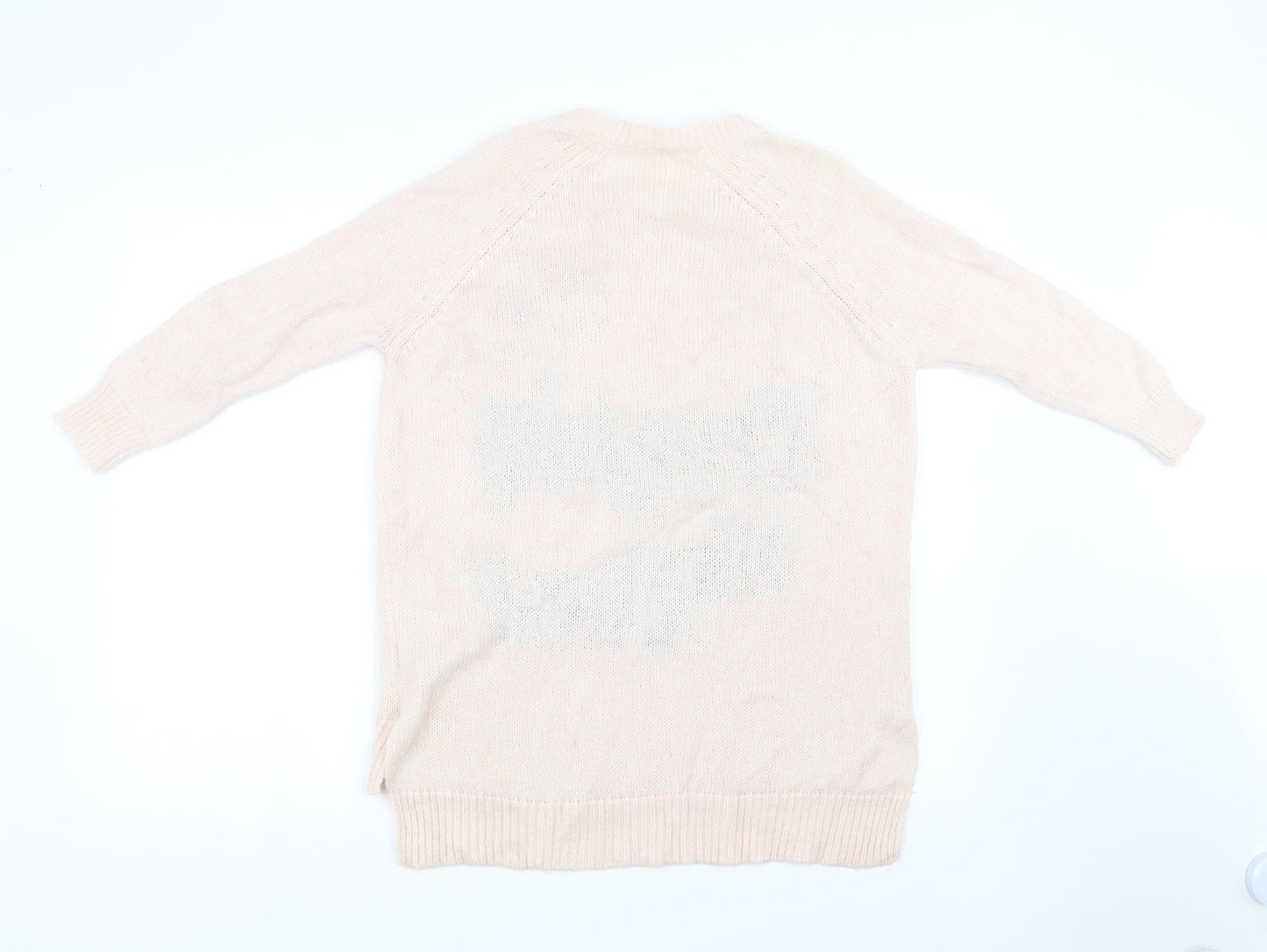 River Island Womens Pink   Pullover Sweatshirt Size 6  - chrismas