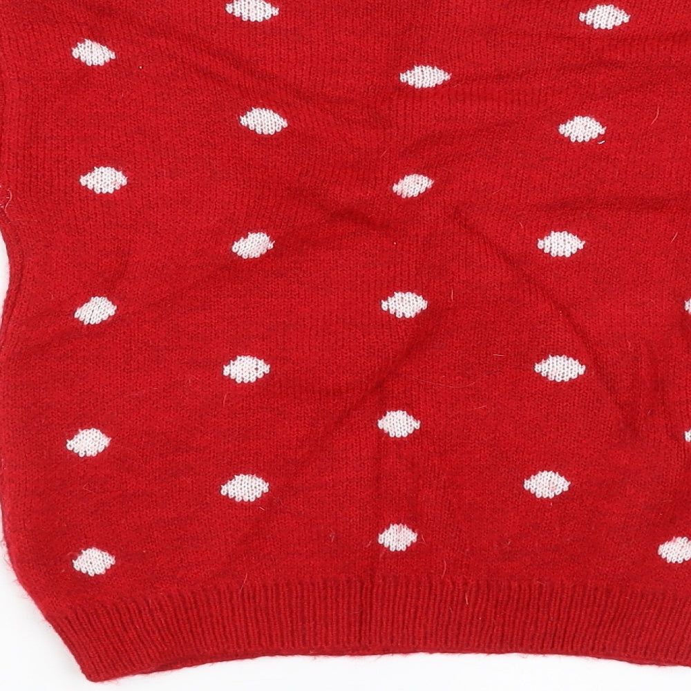 George Girls Red   Pullover Sweatshirt Size 5-6 Years  - christmas