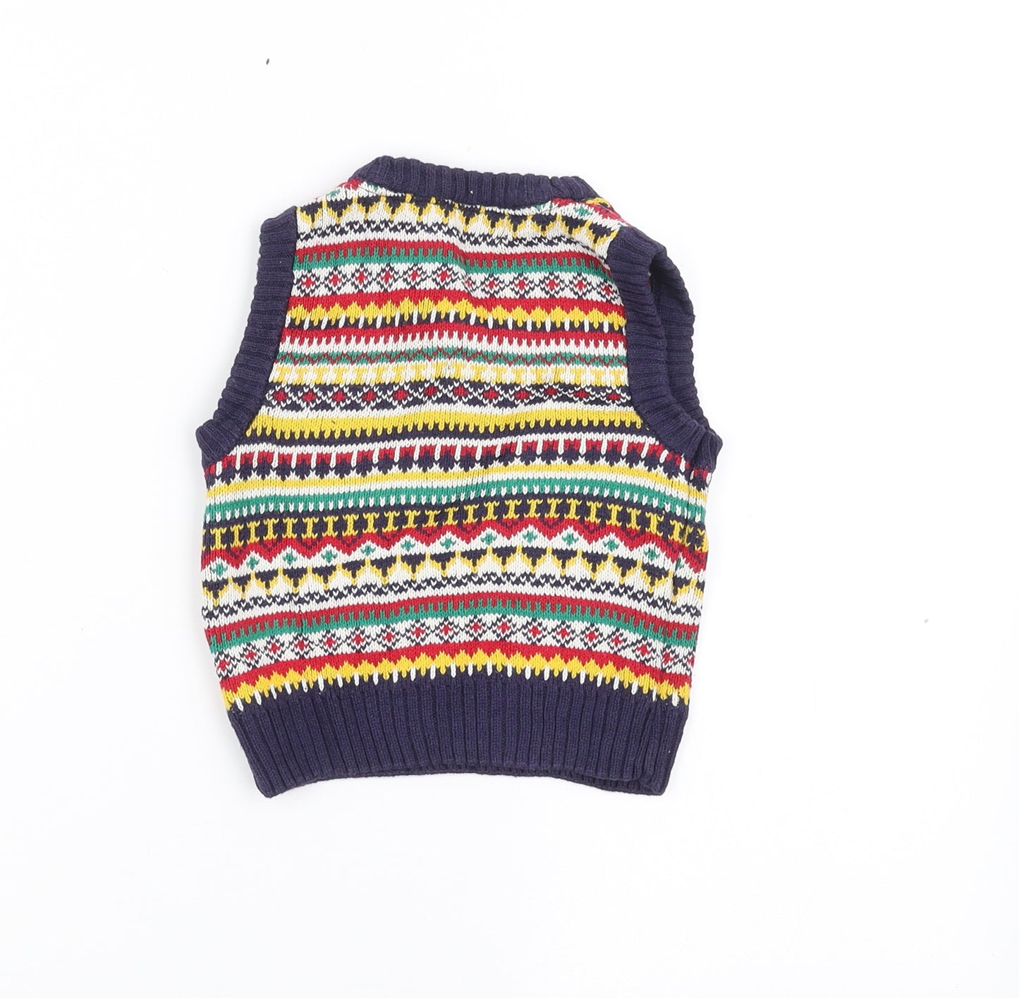 Little Bird Boys Yellow Geometric  Pullover Casual Size 9-12 Months