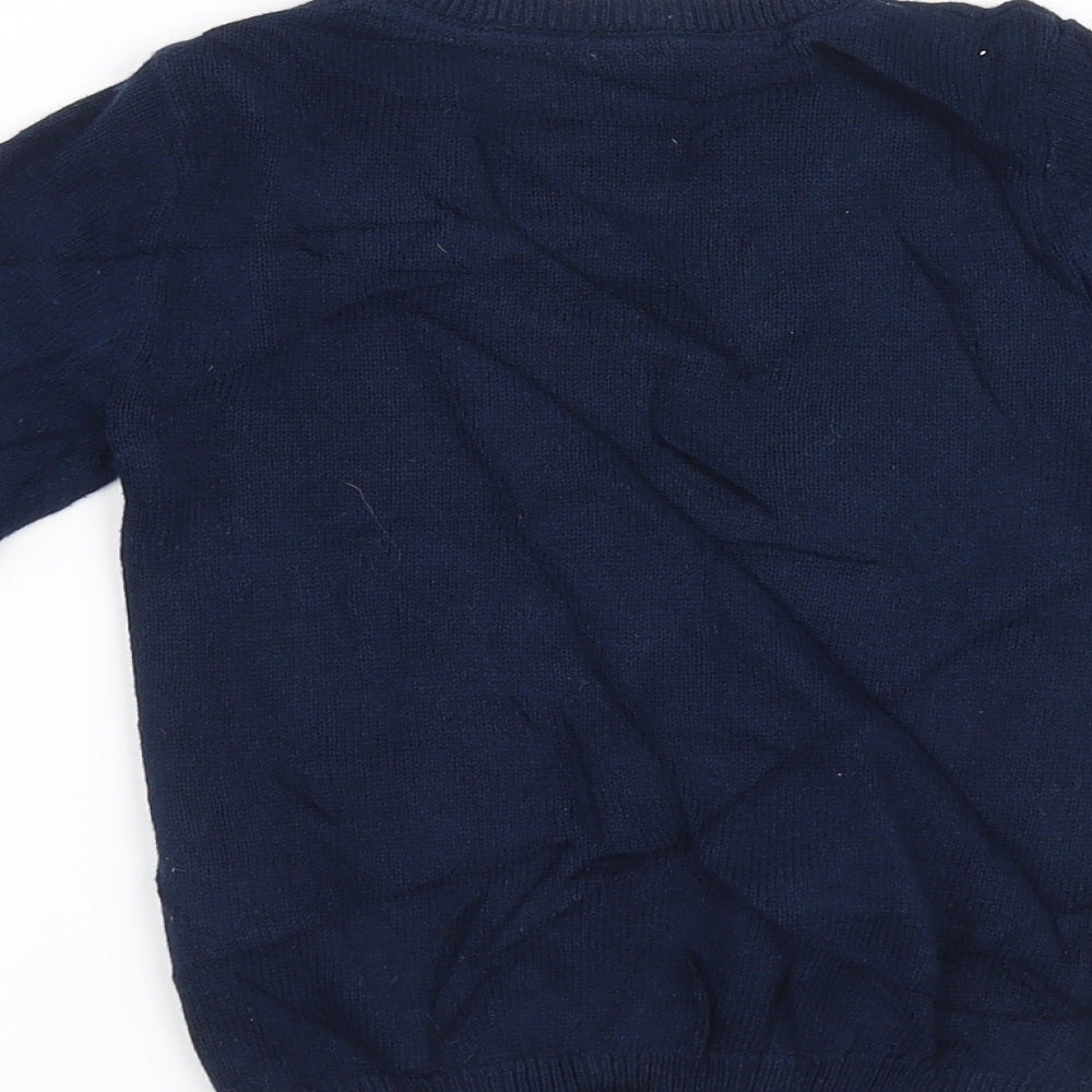 H&M Boys Blue   Pullover Jumper Size 12-18 Months