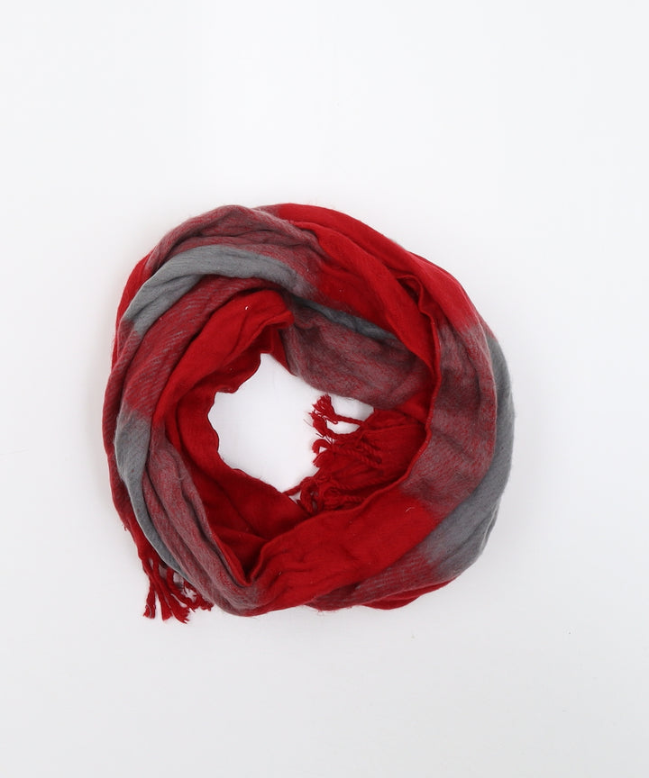 BHS Womens Red Check   Scarf