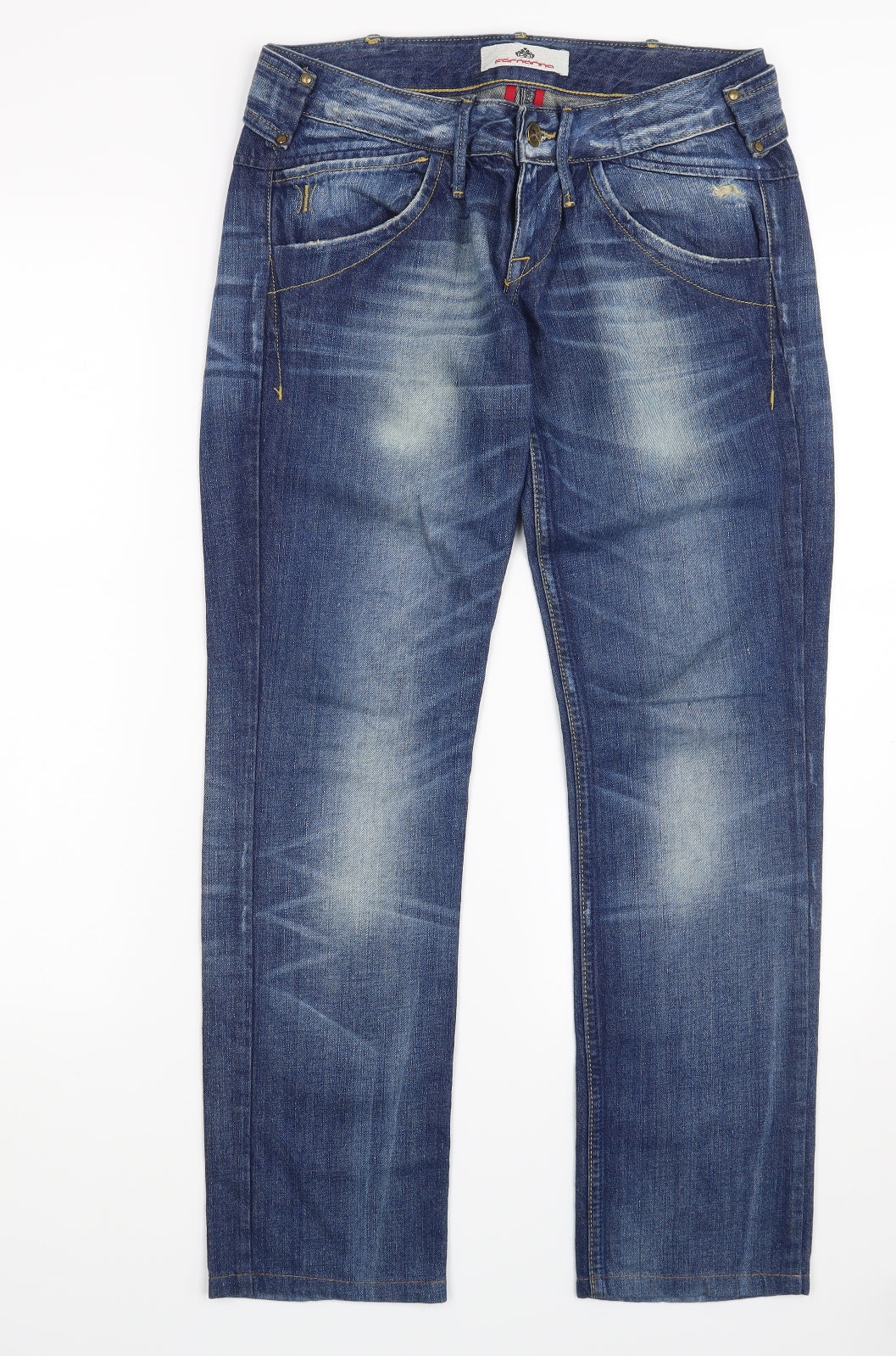Fornarina Womens Blue   Straight Jeans Size 28 L28 in