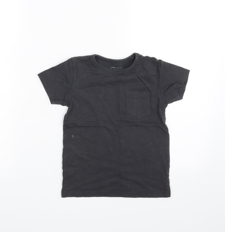 NEXT Boys Grey Basic T-Shirt Size 7 Years