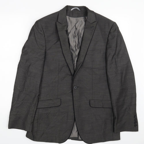 Burton Mens Grey   Jacket Suit Jacket Size 38