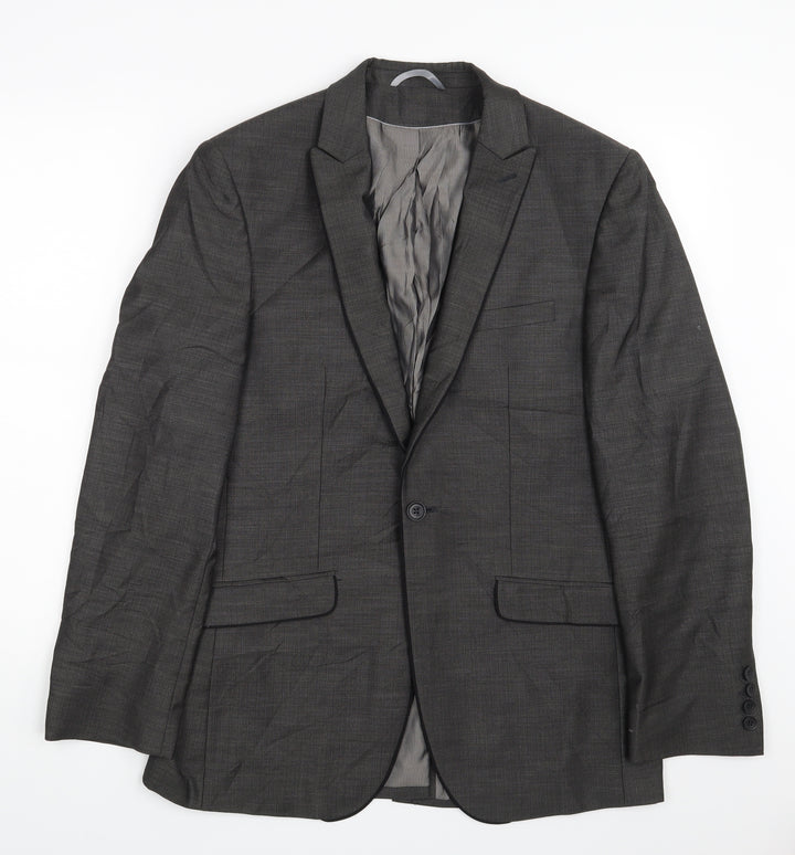 Burton Mens Grey   Jacket Suit Jacket Size 38
