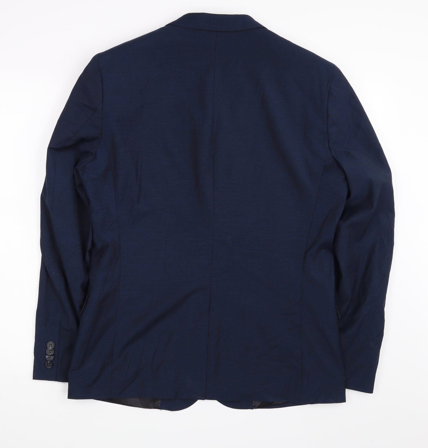 H&M Mens Blue   Jacket Suit Jacket Size 42