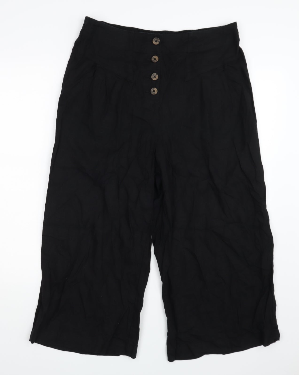 Dorothy Perkins Womens Black   Bloomer Trousers Size 14 L22.5 in