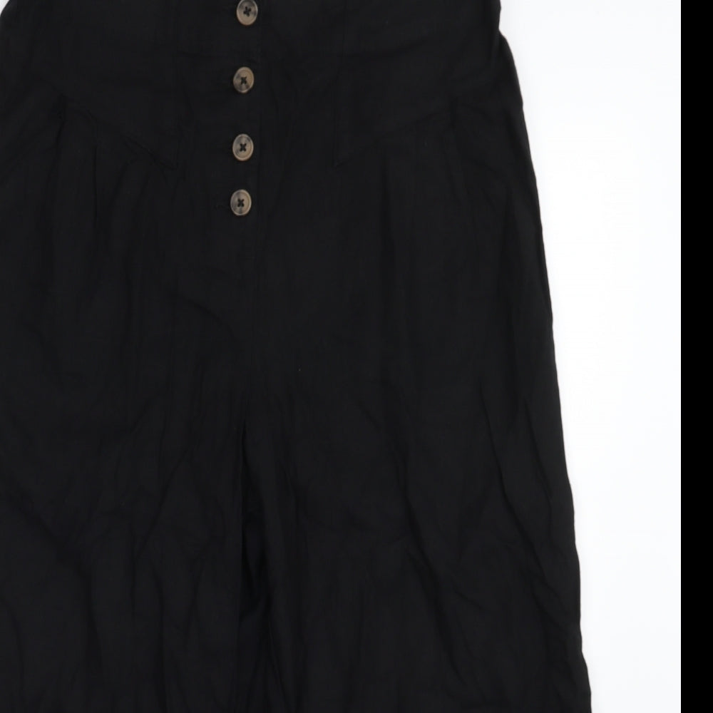 Dorothy Perkins Womens Black   Bloomer Trousers Size 14 L22.5 in