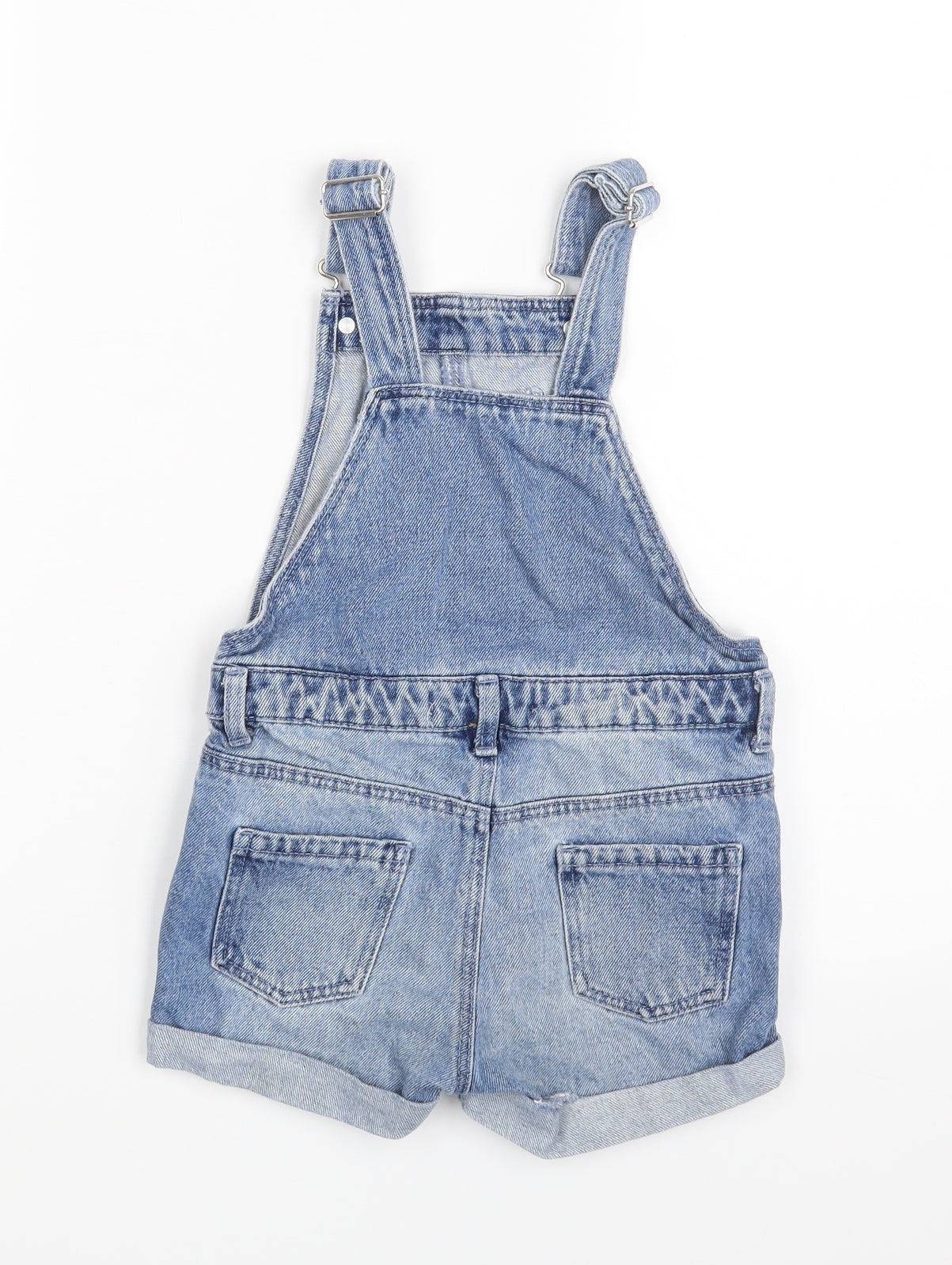 Denim & Co. Girls Blue   Dungaree One-Piece Size 5-6 Years